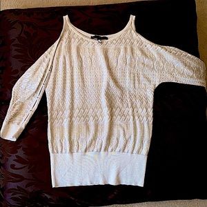 White House Black Market cold shoulder sweater